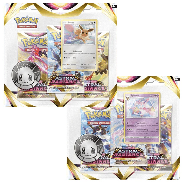 Pokemon TCG: Astral Radiance 3-Pack Blister - Eevee/Sylveon