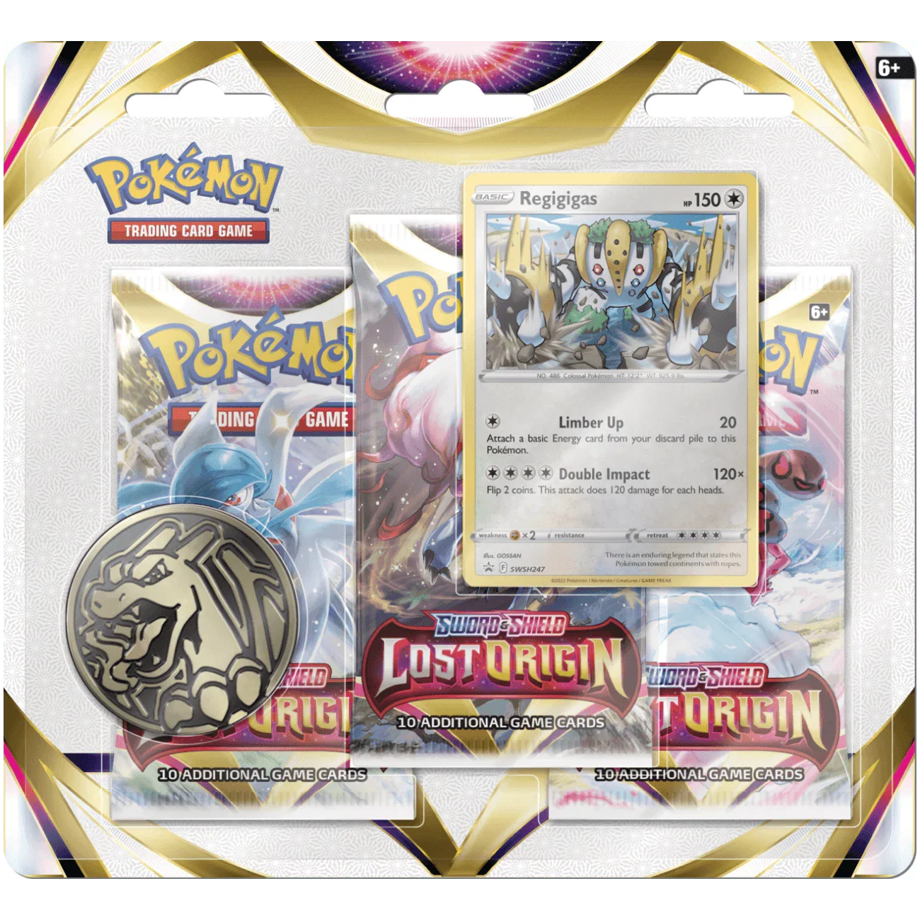 Pokemon TCG: Lost Origin 3-Pack Blister - Regigigas