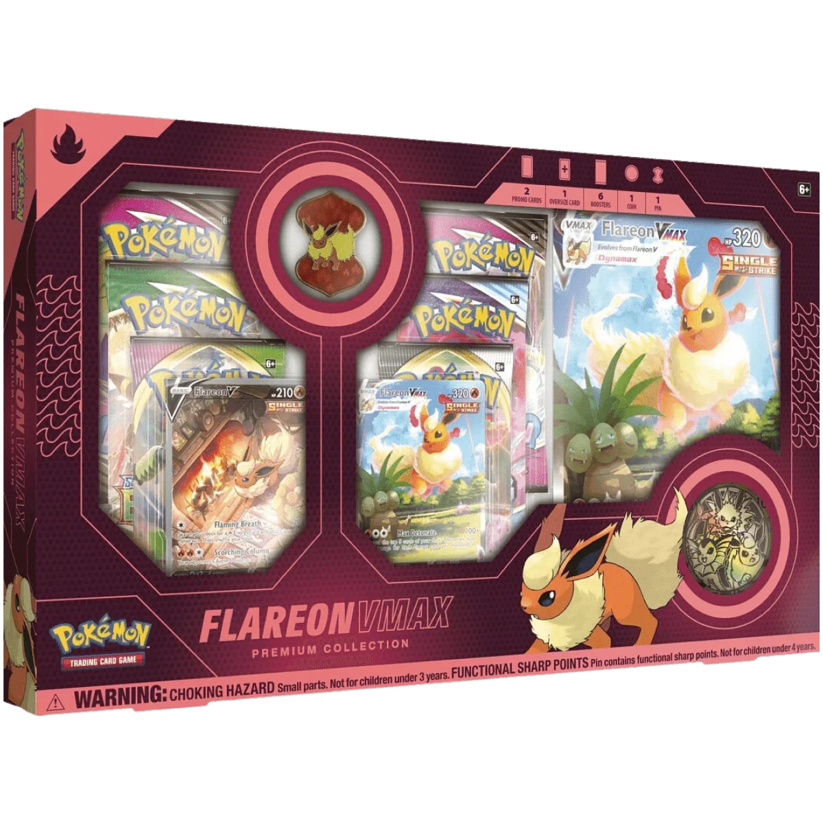 Pokemon TCG: Pokemon TCG: Flareon VMAX Premium Collection Box