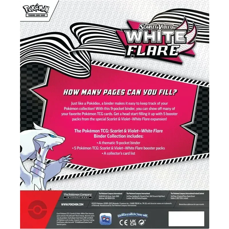 Pokemon TCG - Scarlet & Violet - White Flare - Binder Collection (Reshiram)