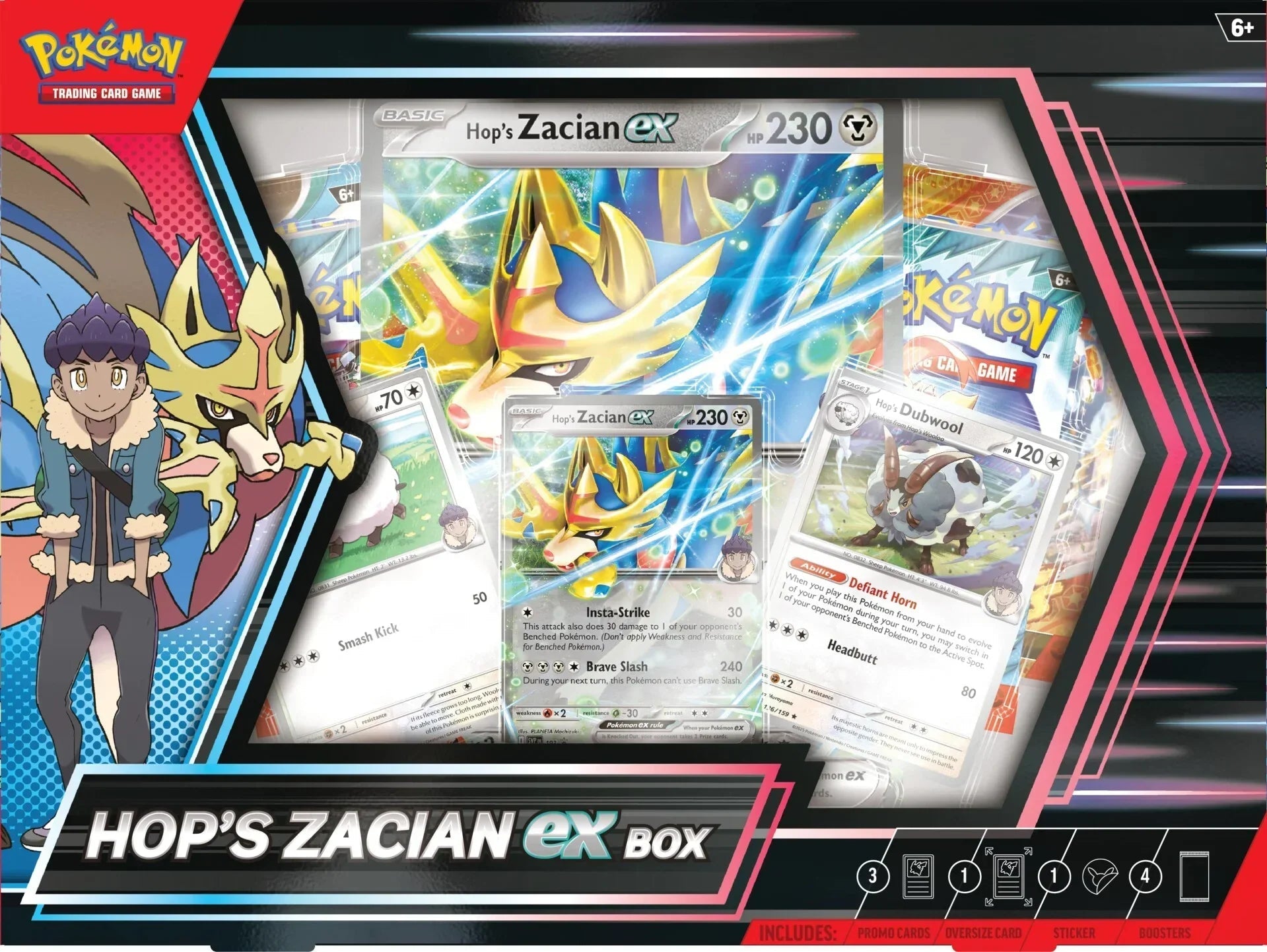 Pokemon TCG - Scarlet & Violet - Hop's Zacian Ex Collection Box