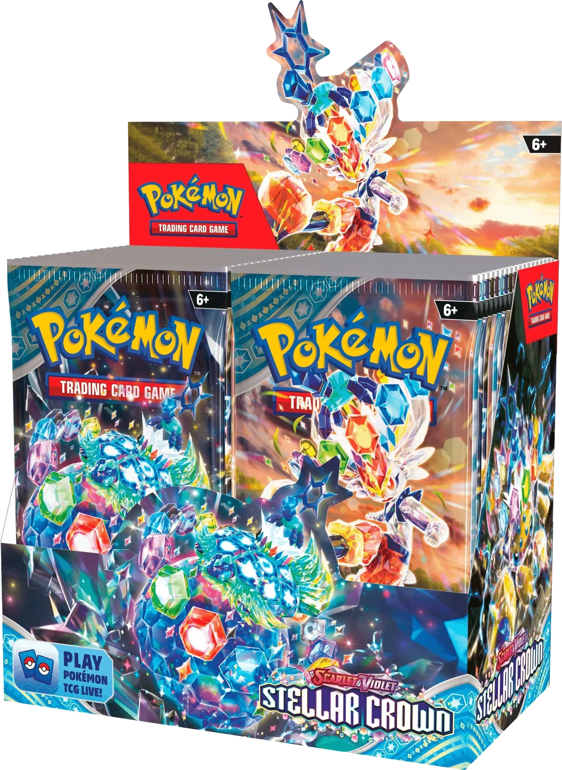 Pokemon TCG - Scarlet & Violet - Stellar Crown - Display Case (6x Booster Boxes)