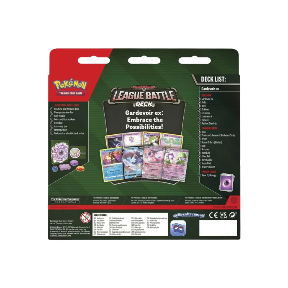 Pokemon TCG - Scarlet & Violet - Gardevoir Ex League Battle Deck
