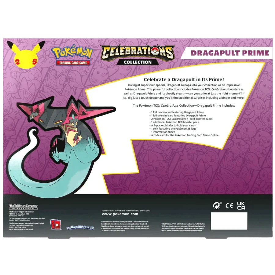 Pokemon TCG: Celebrations Collection Box - Dragapult Prime