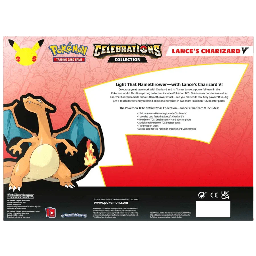 Pokemon TCG: Celebrations Collection Box - Lance's Charizard