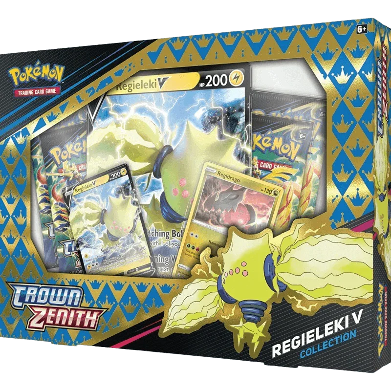 Pokemon TCG: Crown Zenith Regieleki V Collection Box