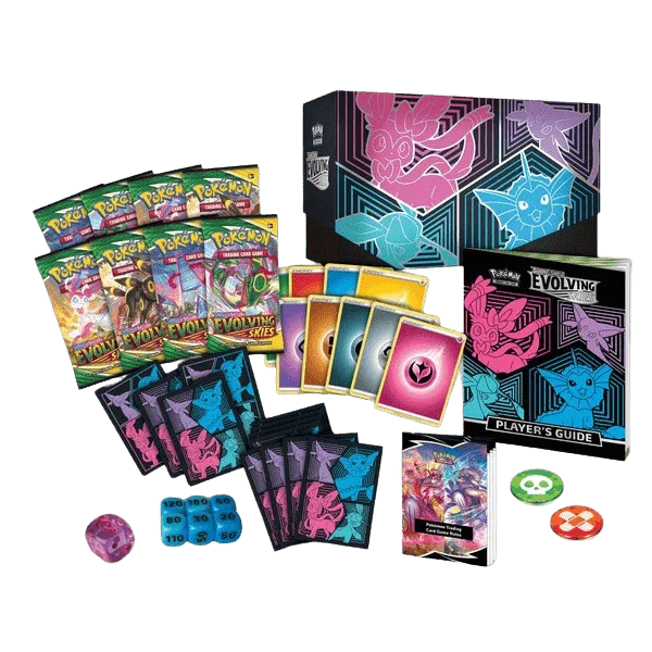 Pokemon TCG: Evolving Skies Elite Trainer Box - Sylveon, Espeon, Glaceon, Vaporeon