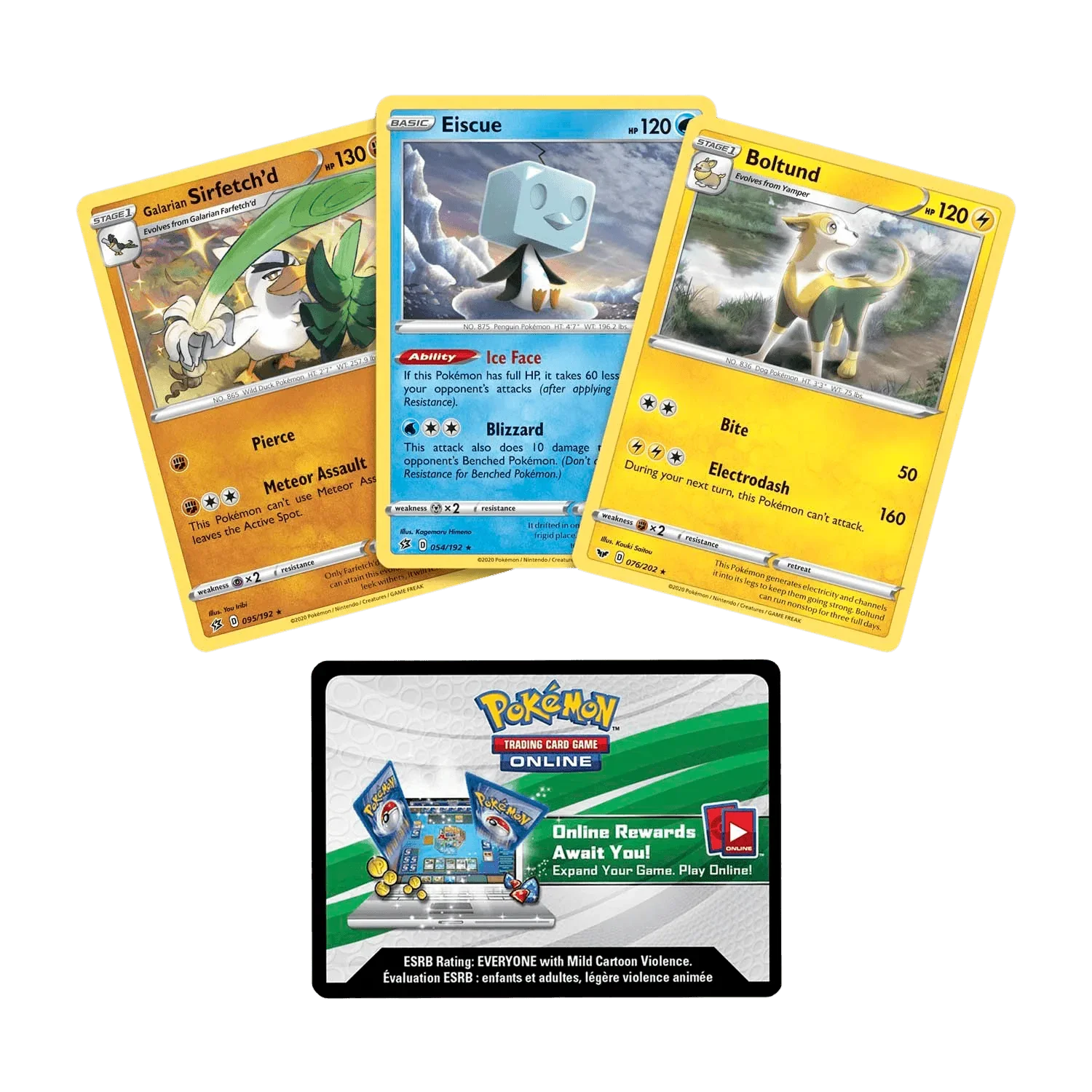 Pokemon TCG: Knock Out Collection (Boltund, Eiscue & Galarian Sirfetch'd)