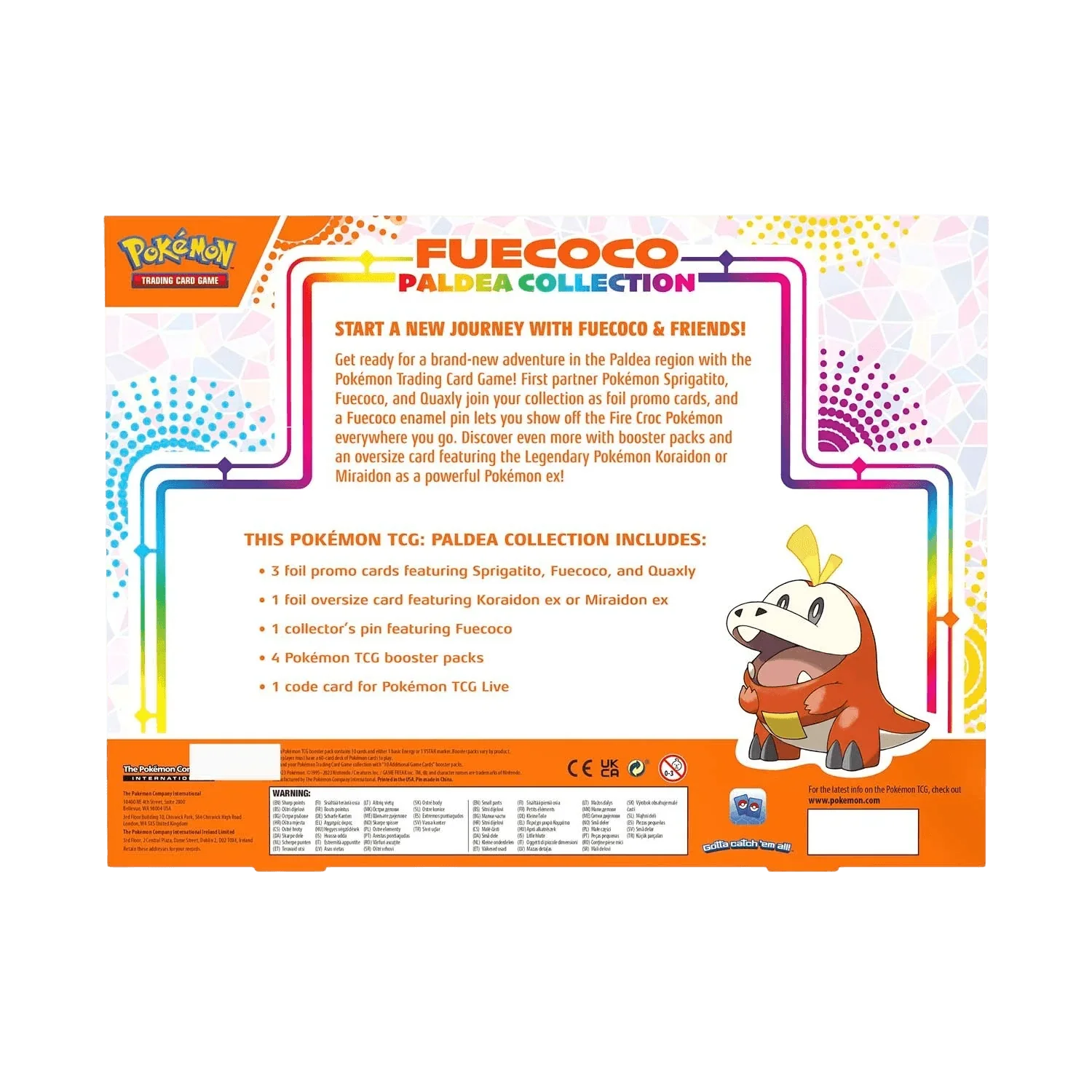 Pokemon TCG: Paldea Collection Box - Fuecoco