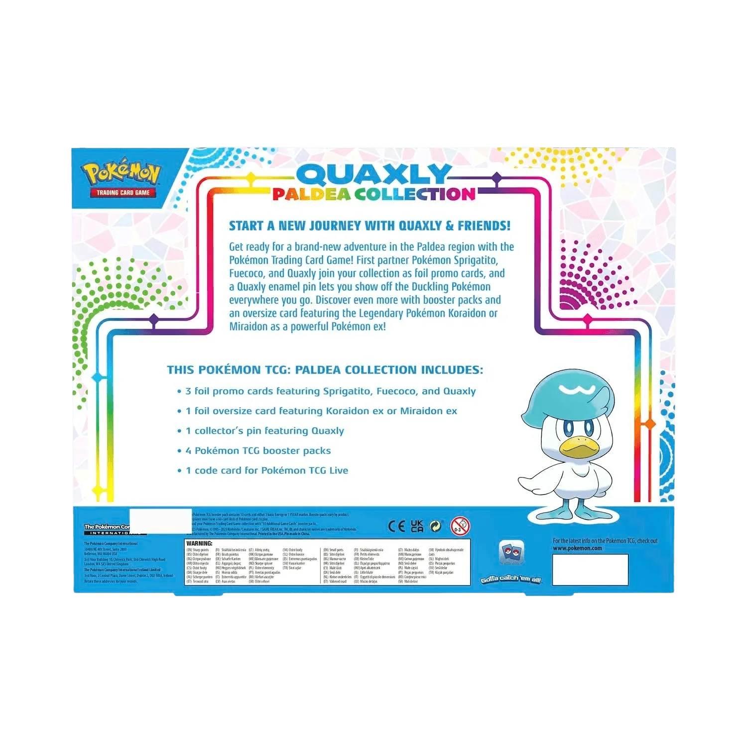 Pokemon TCG: Paldea Collection Box - Quaxly
