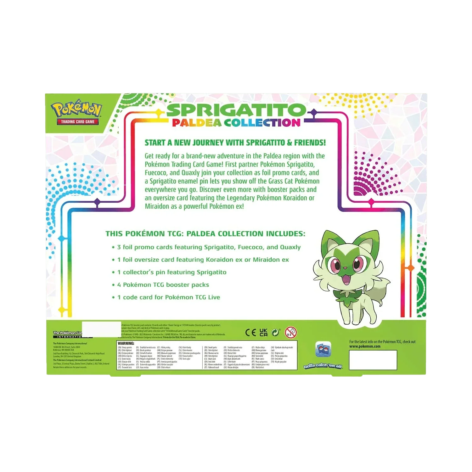 Pokemon TCG: Paldea Collection Box - Sprigatito