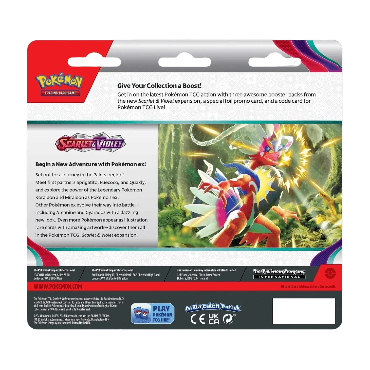 Pokemon TCG - Scarlet & Violet Base Set - 3-Pack Blister - Dondozo