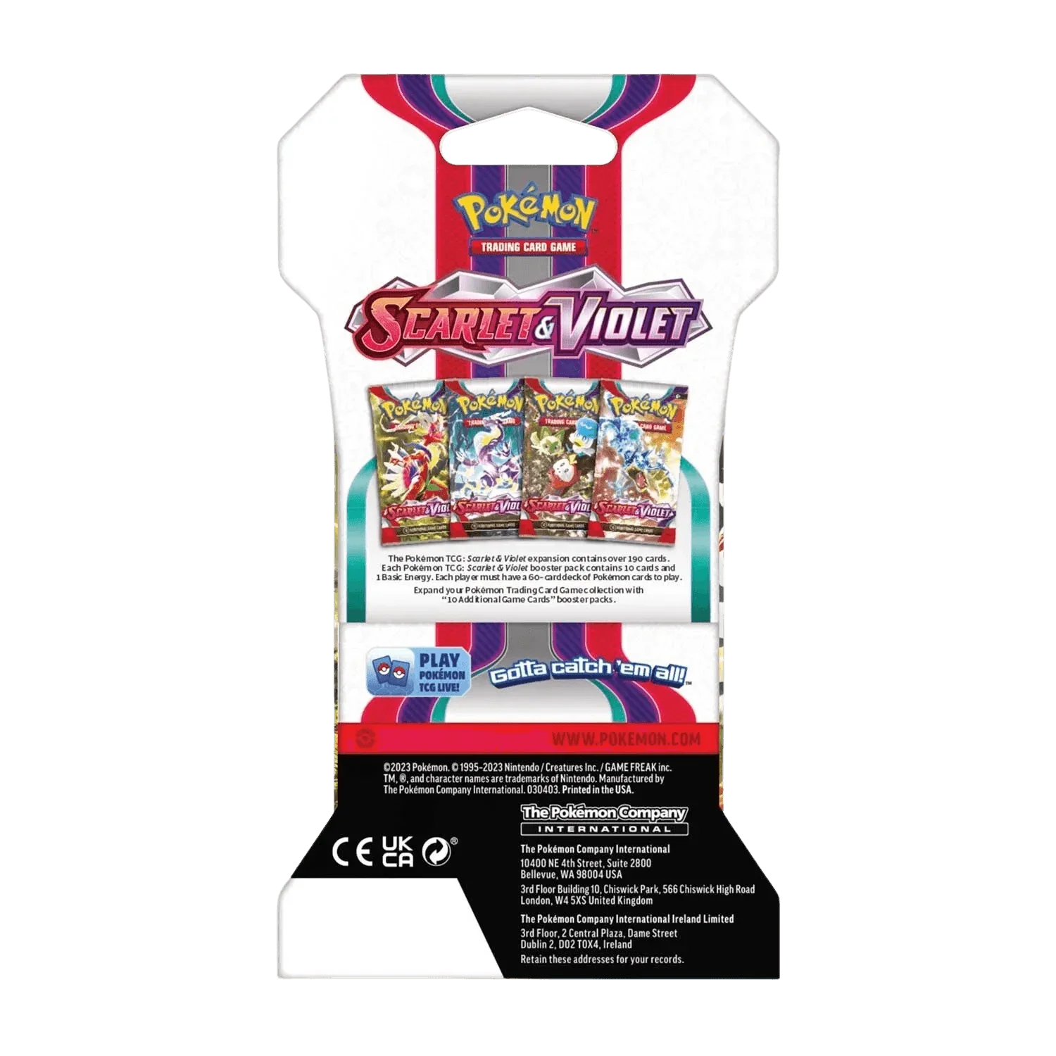 Pokemon TCG - Scarlet & Violet Base Set - Sleeved Booster Pack