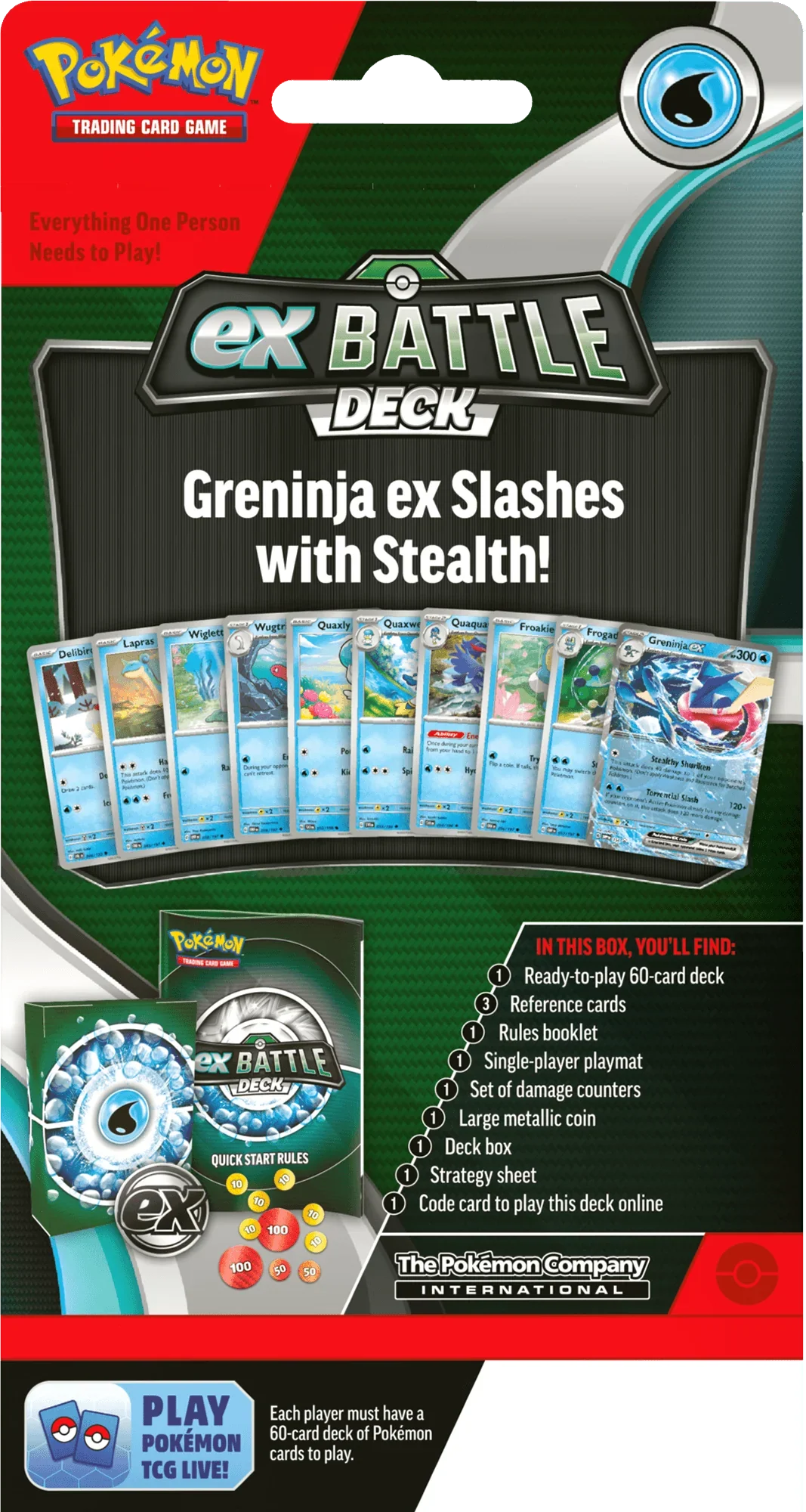 Pokemon TCG - Scarlet & Violet - Greninja Ex Battle Deck