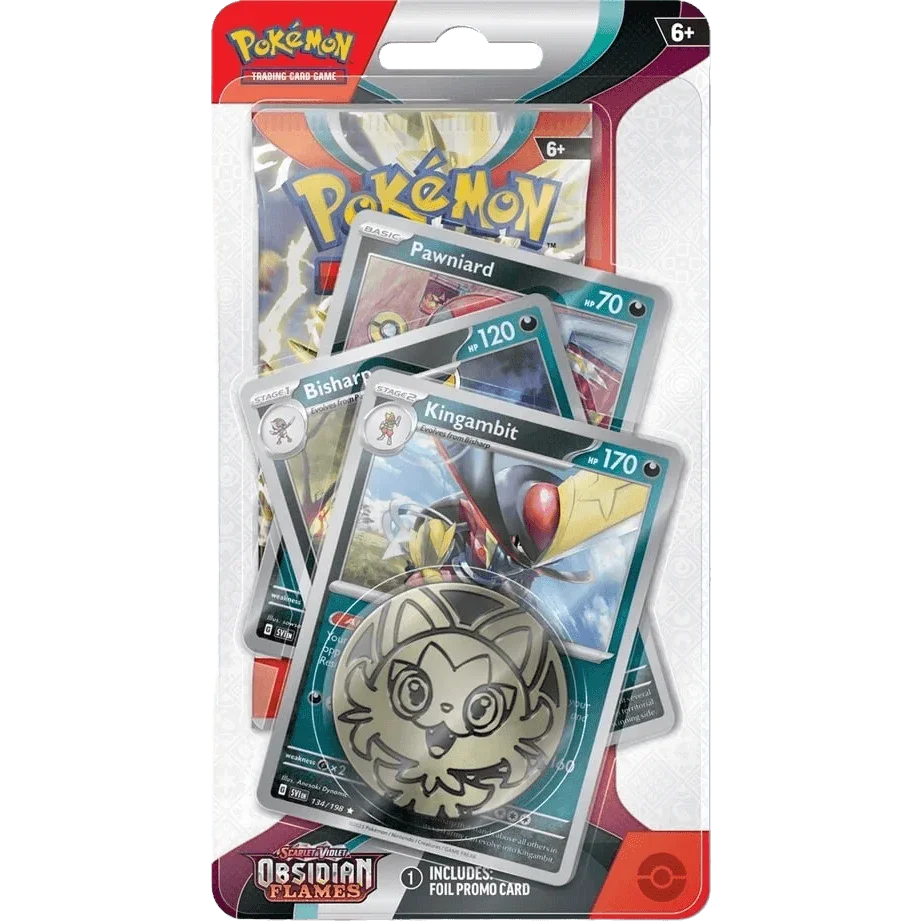 Pokemon TCG - Scarlet & Violet - Obsidian Flames - Premium Checklane Blister Pack