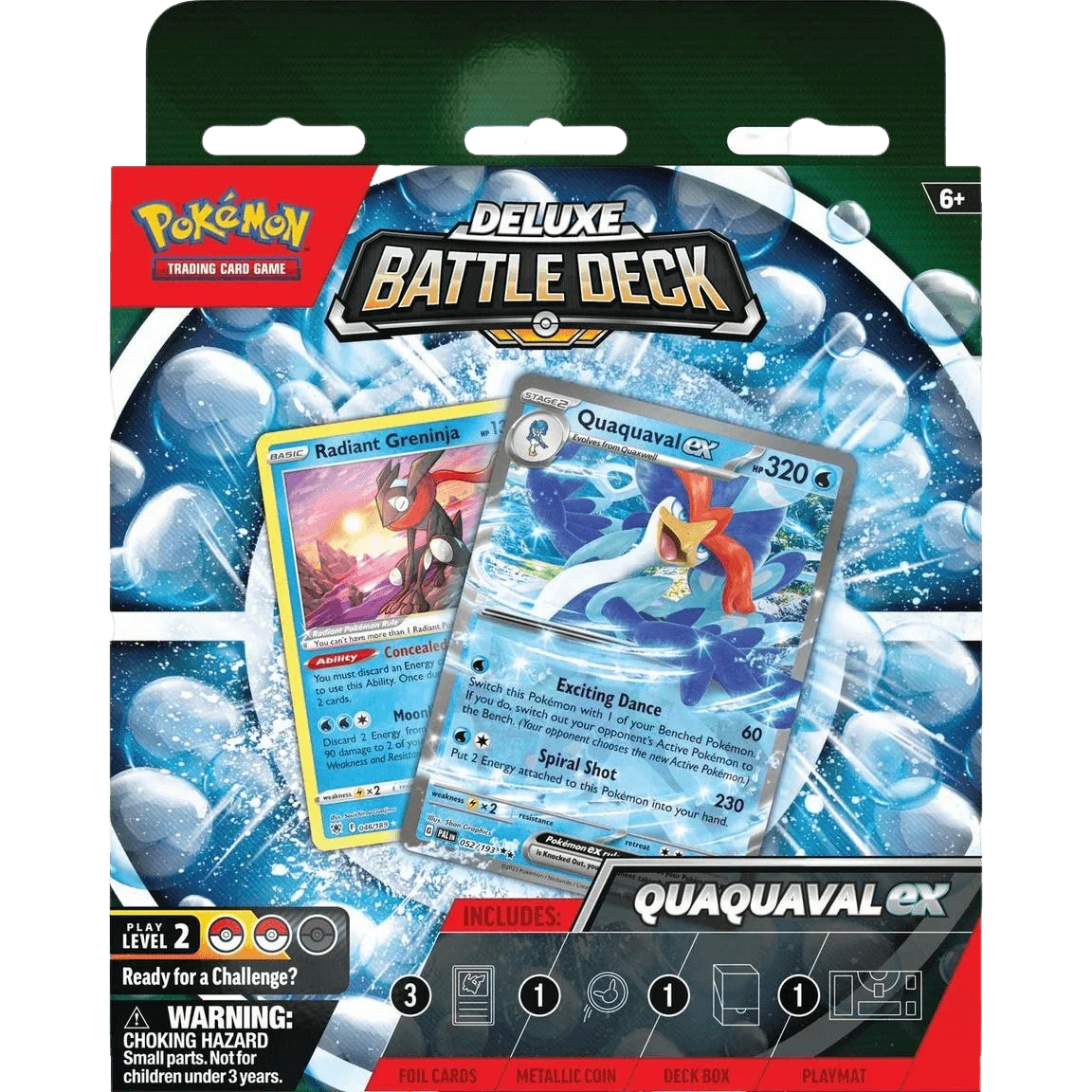 Pokemon TCG - Scarlet & Violet Paldea Evolved - Meowscarada Ex & Quaquaval Ex Deluxe Battle Decks
