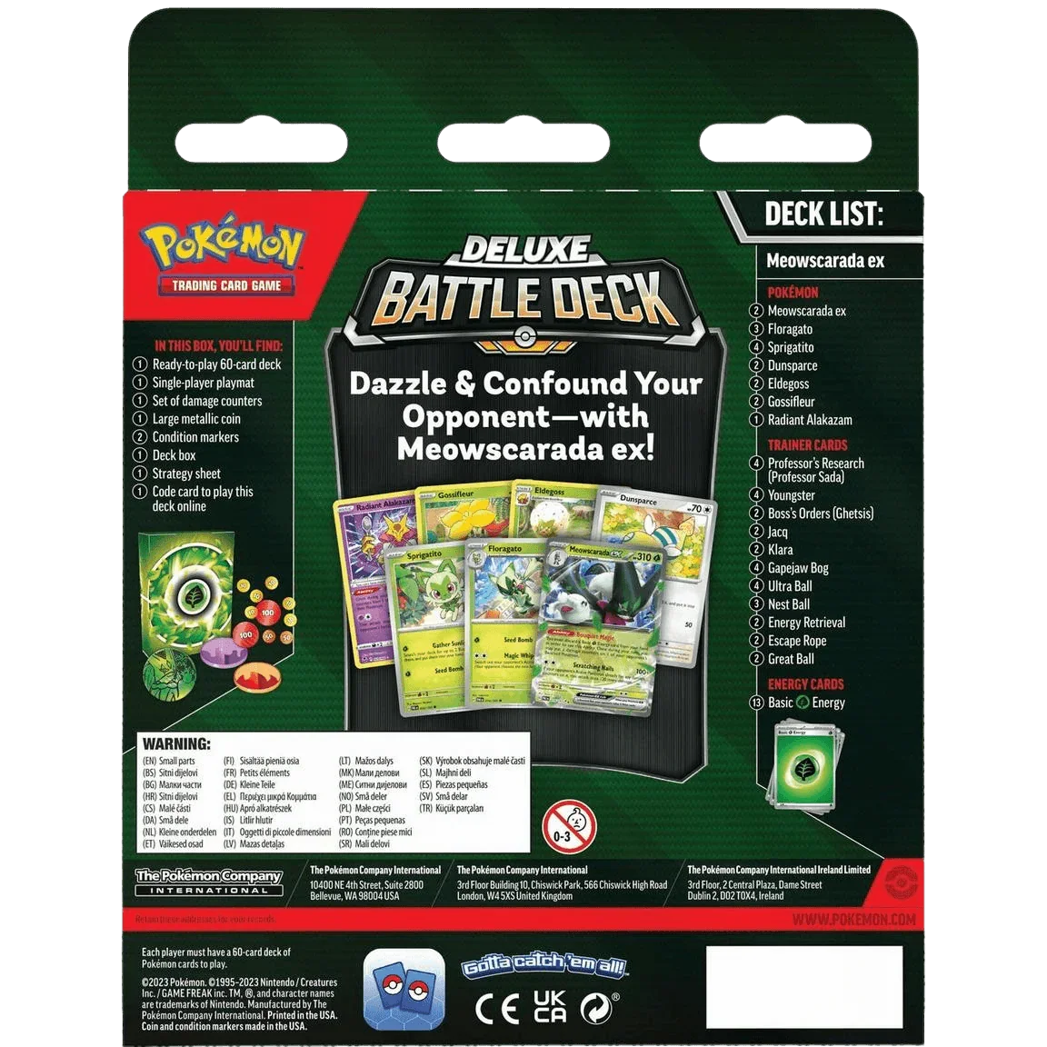 Pokemon TCG - Scarlet & Violet Paldea Evolved - Meowscarada Ex Deluxe Battle Deck