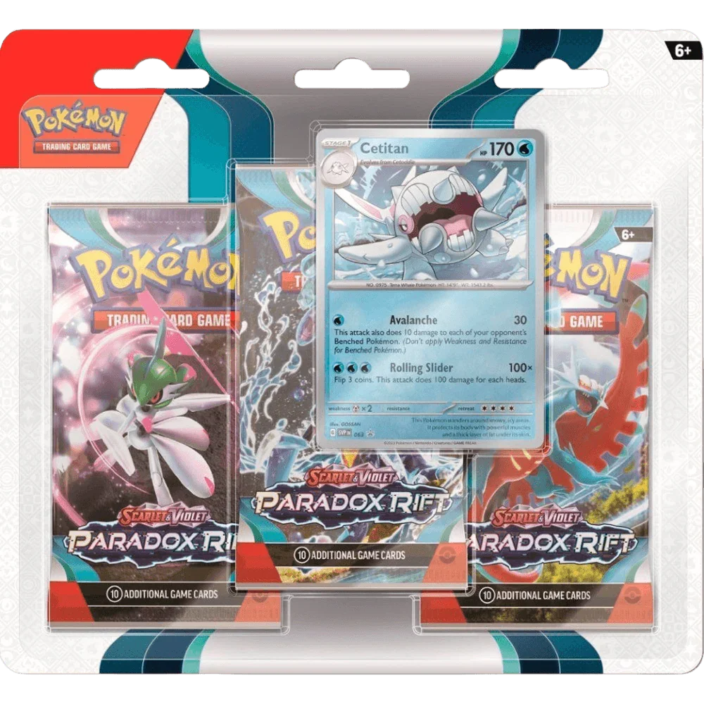 Pokemon TCG - Scarlet & Violet - Paradox Rift - 3-Pack Blister