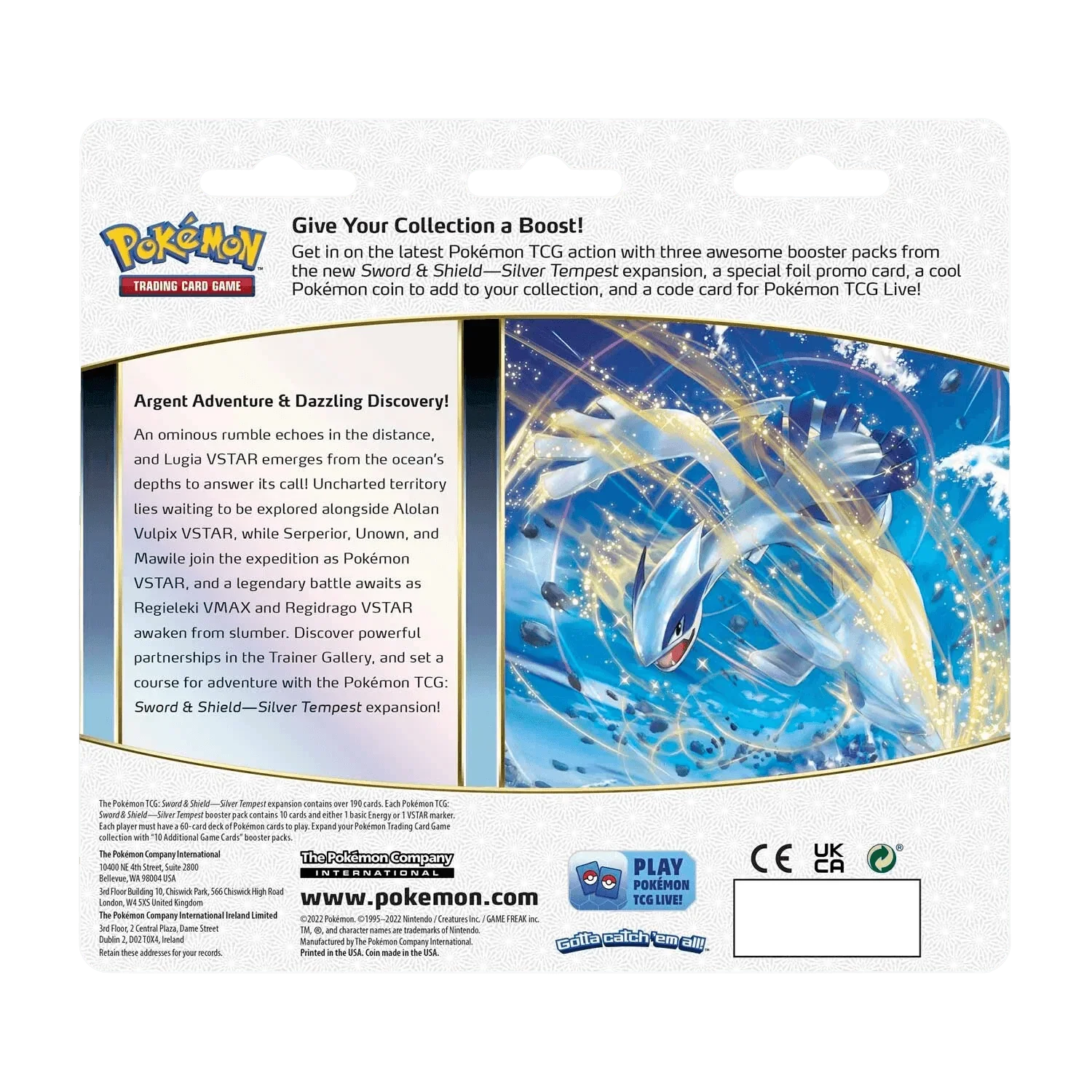 Pokemon TCG: Silver Tempest 3-Pack Blister - Togetic