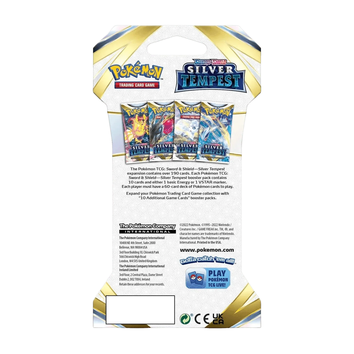 Pokemon TCG: Silver Tempest Sleeved Booster Pack