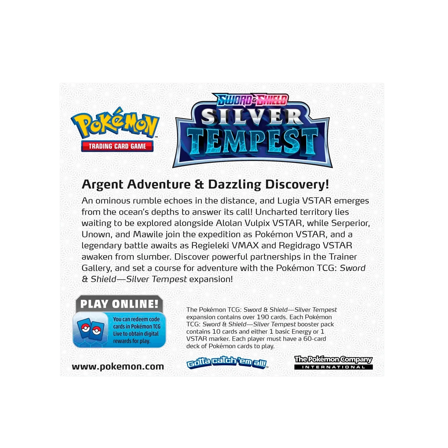 Pokemon TCG - Sword & Shield - Silver Tempest Booster Box