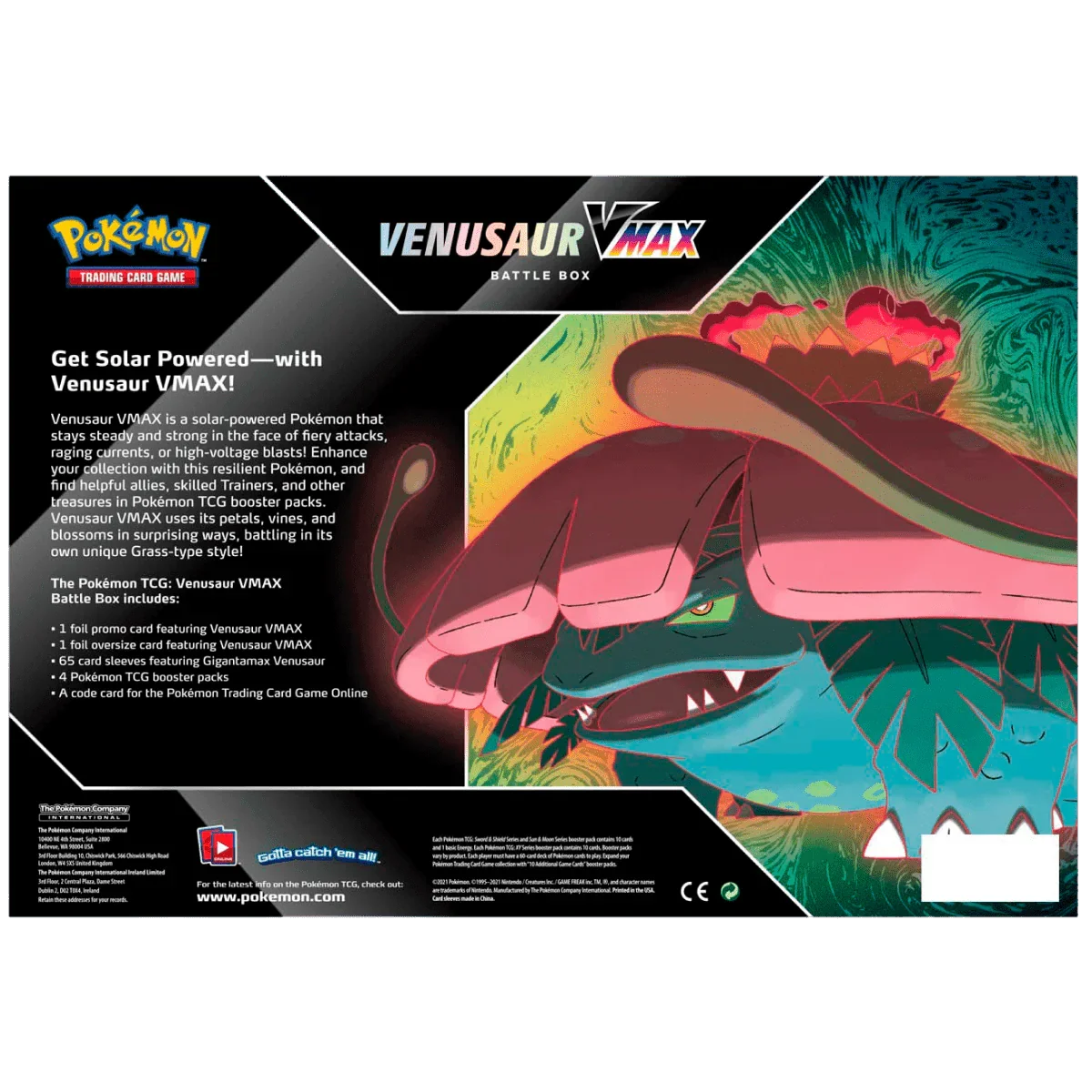 Pokemon TCG: Venusaur VMAX Battle Box